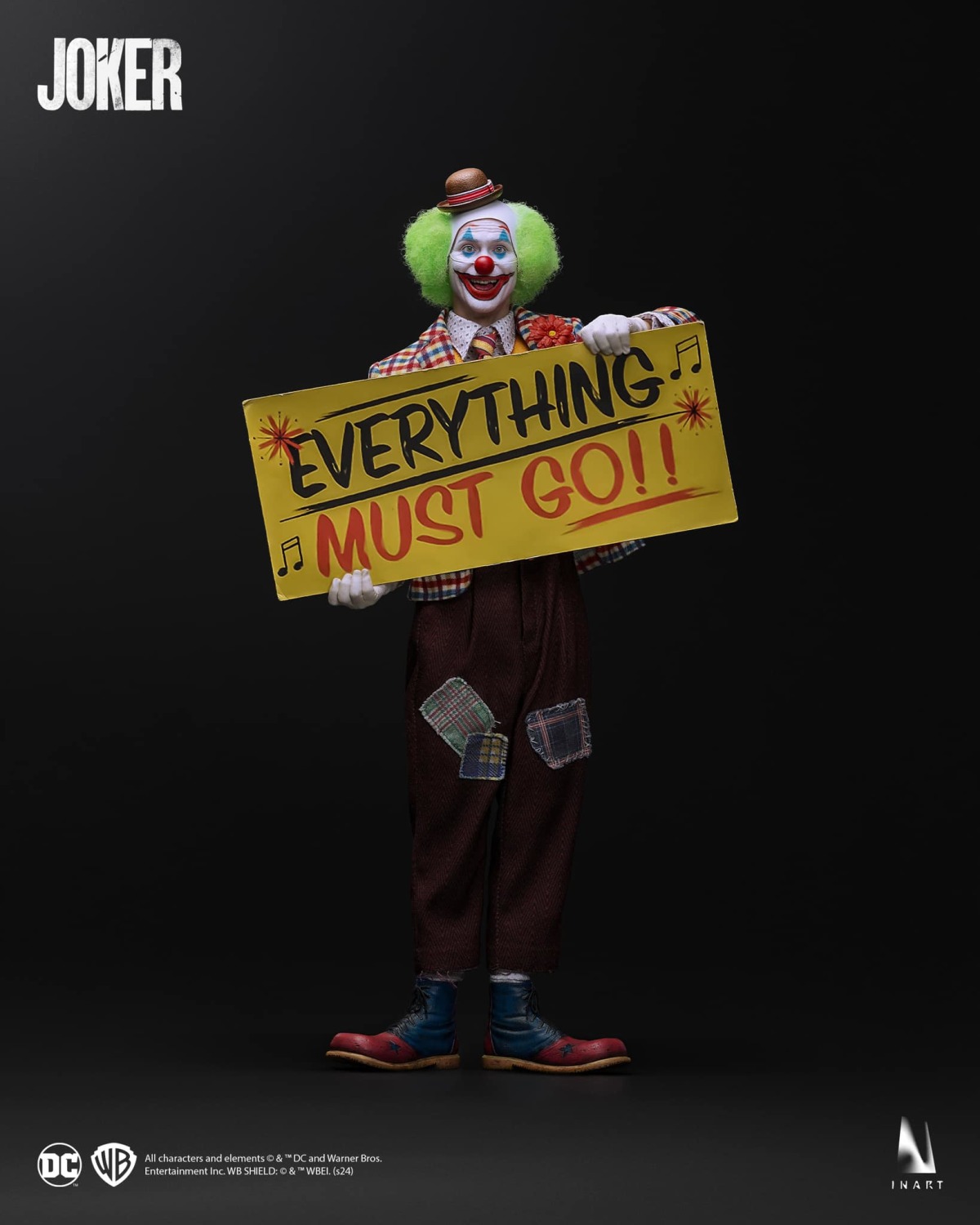 INART「小丑 (Joker) 2019」1/6 比例收藏級人偶 四種造型的瓦昆小丑一次擁有!