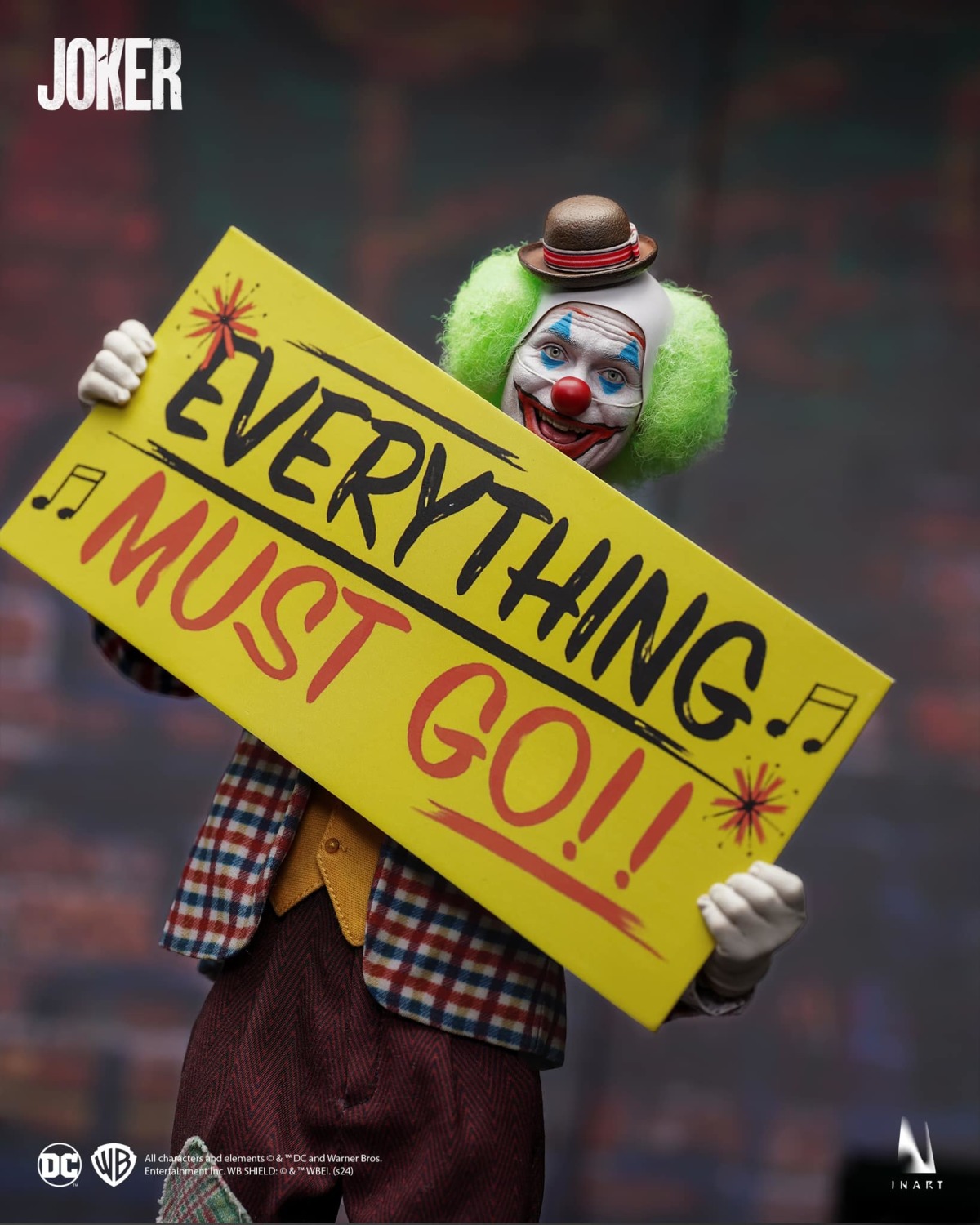 INART「小丑 (Joker) 2019」1/6 比例收藏級人偶 四種造型的瓦昆小丑一次擁有!