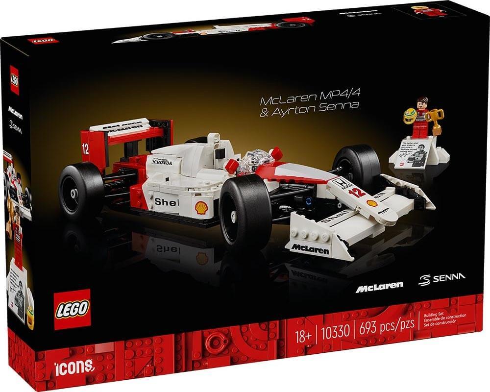 LEGO 10330 Icons 系列「麥拉倫 MP4/4 ＆ 艾爾頓·冼拿」最強戰車與偉大車神的傳奇組合！