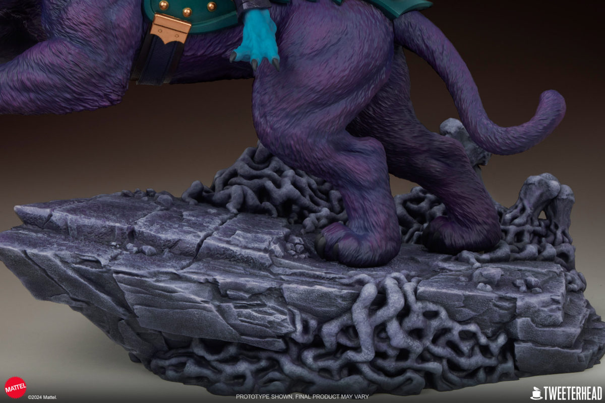 Tweeterhead《太空超人》骷髏王與紫豹(Skeletor & Panthor)經典豪華版 1/6 比例全身雕像