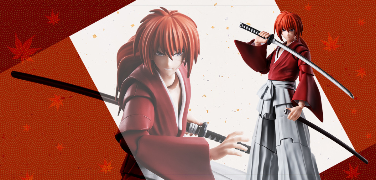 『S.H.Figuarts 緋村劍心』可動人偶 附屬招牌逆刃刀、可愛的頭暈臉等豐富配件!