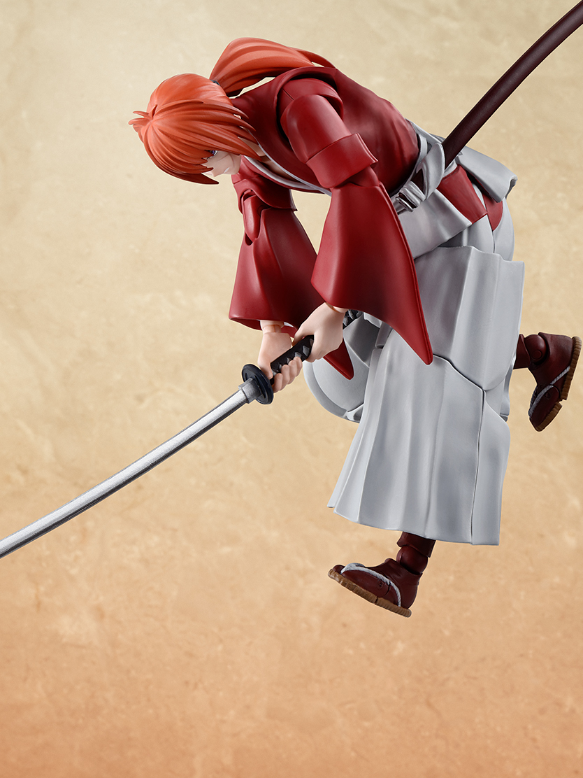 『S.H.Figuarts 緋村劍心』可動人偶 附屬招牌逆刃刀、可愛的頭暈臉等豐富配件!