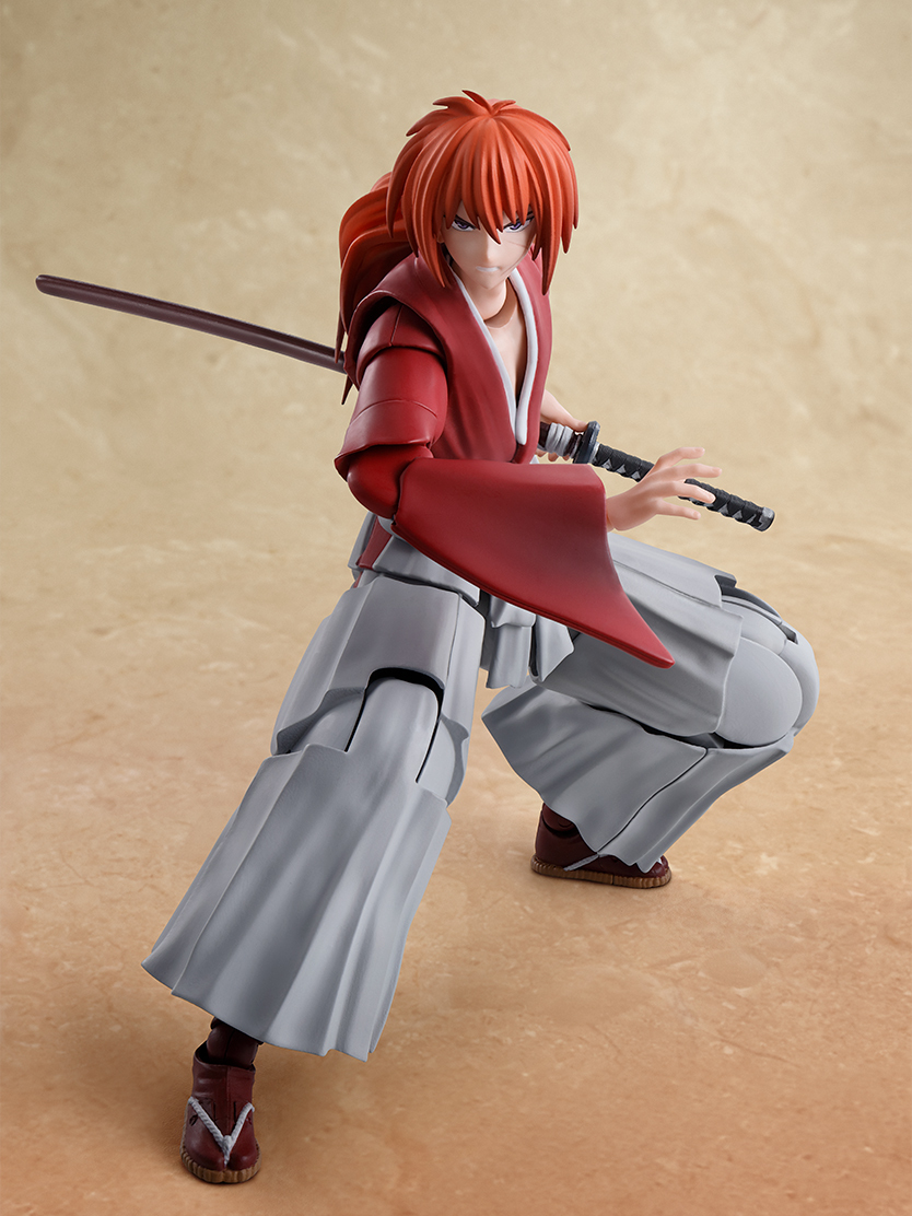 『S.H.Figuarts 緋村劍心』可動人偶 附屬招牌逆刃刀、可愛的頭暈臉等豐富配件!