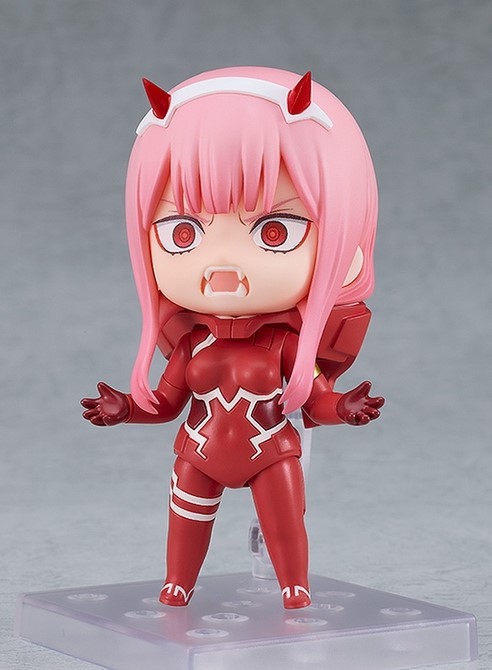 黏土人『DARLING in the FRANXX 02駕駛服ver.』壞壞笑臉、吐舌頭臉、失控臉一次滿足!