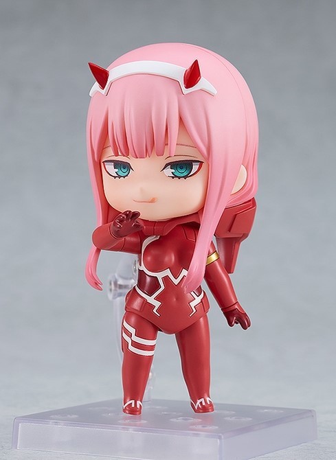 黏土人『DARLING in the FRANXX 02駕駛服ver.』壞壞笑臉、吐舌頭臉、失控臉一次滿足!