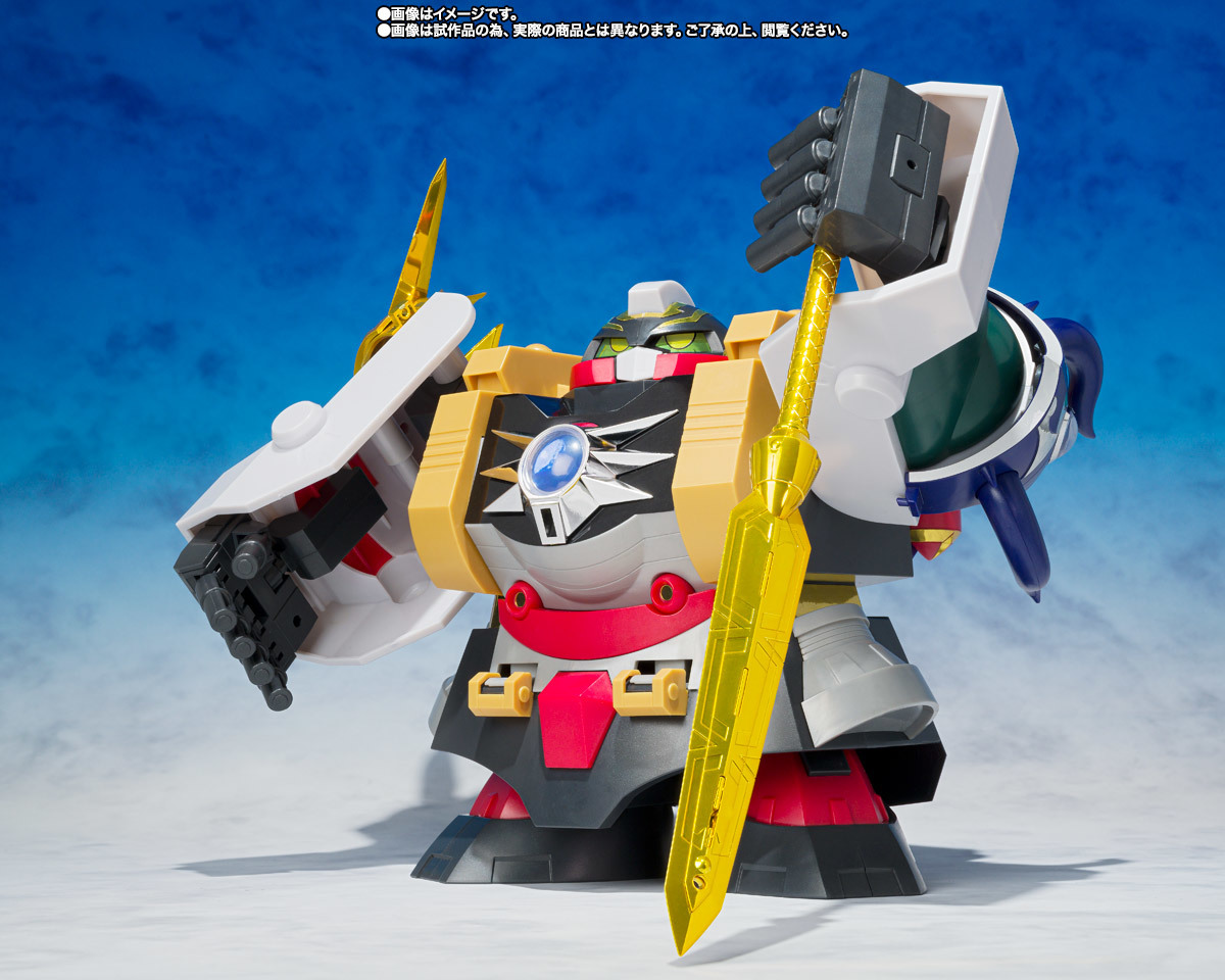 元祖SD鋼彈世界『超機甲神GUNGENESIS 超越之龍版』六機合體再登場 更追加豪華金紋貼紙!