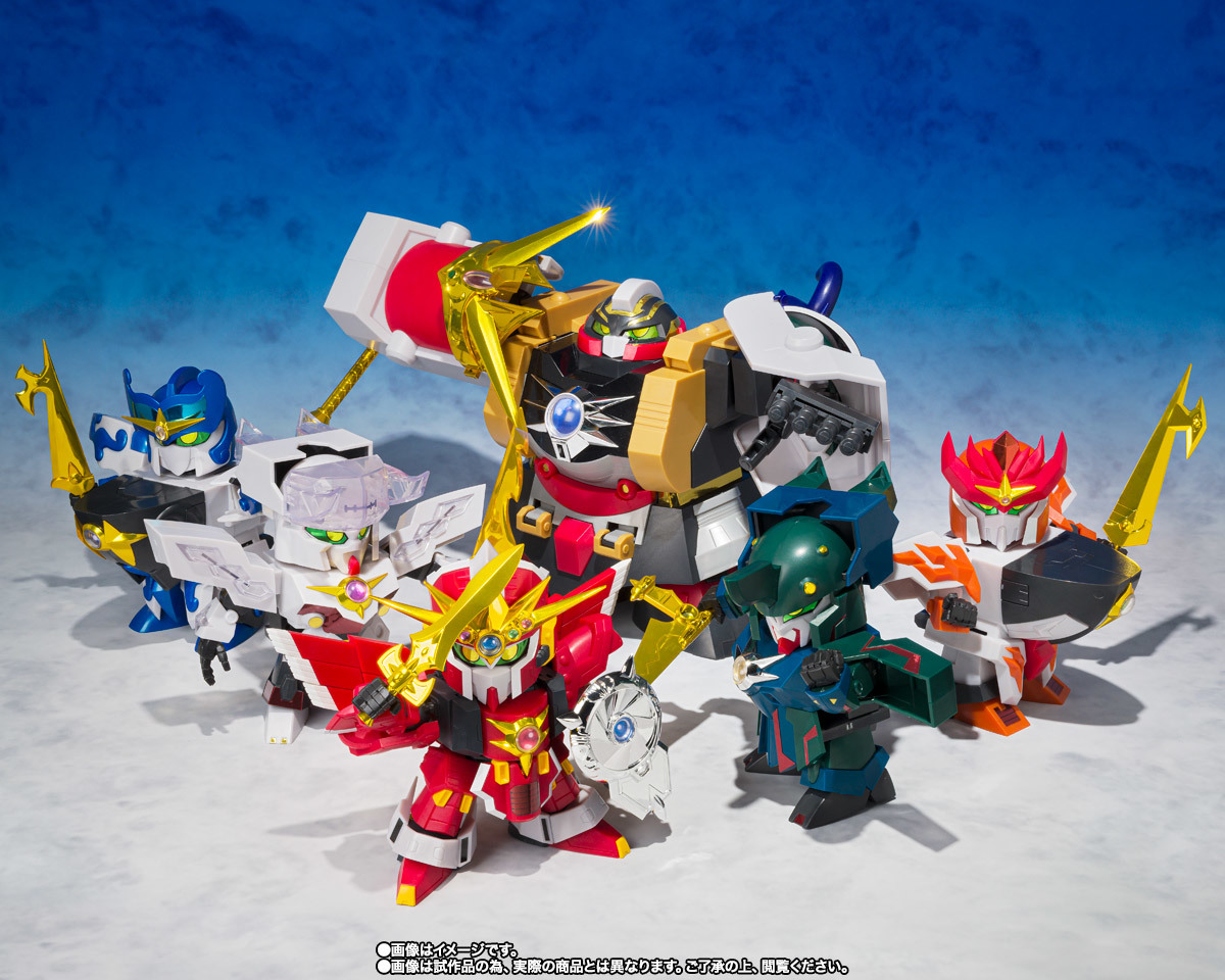 元祖SD鋼彈世界『超機甲神GUNGENESIS 超越之龍版』六機合體再登場 更追加豪華金紋貼紙!