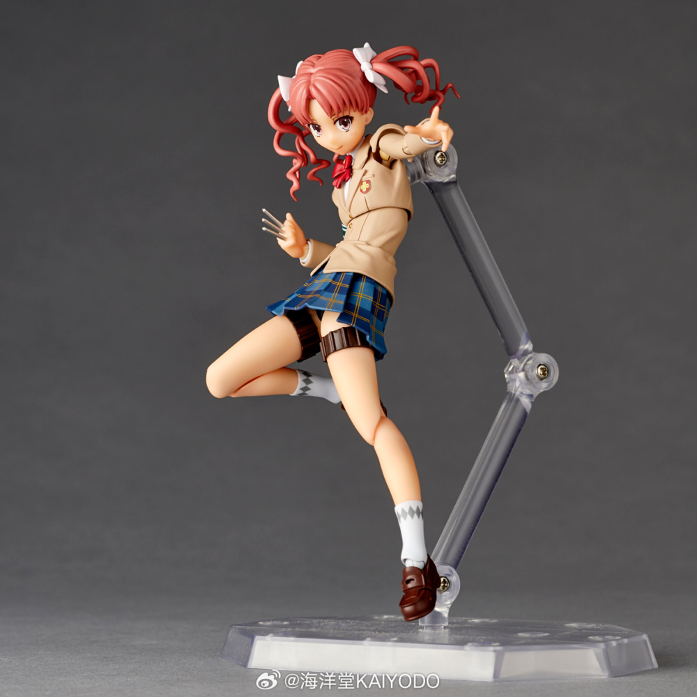 海洋堂『AMAZING YAMAGUCHI 白井黑子 冬服 Ver. 可動人偶』，超豐富臉部替換件重現各種搞笑表情！