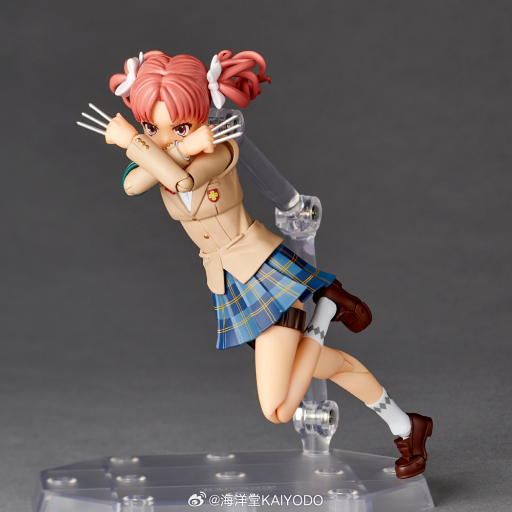 海洋堂『AMAZING YAMAGUCHI 白井黑子 冬服 Ver. 可動人偶』，超豐富臉部替換件重現各種搞笑表情！