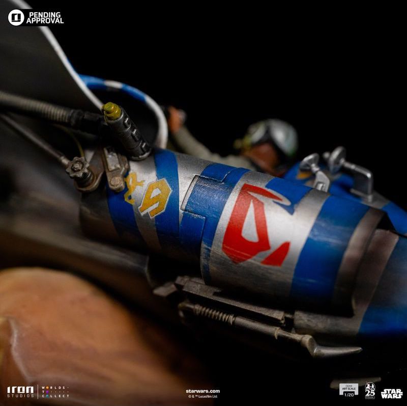 Iron Studios『星際大戰:安納金的飛梭賽艇』 Demi Art Scale 1/20 比例雕像,飛揚的塵土重現經典的飛梭賽艇大賽場景!