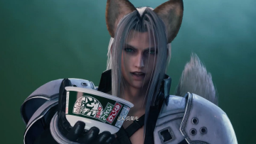 日清咚兵衛與《Final Fantasy VII》合作廣告  賽菲羅斯化身小狐狸無情工商引人爆笑！
