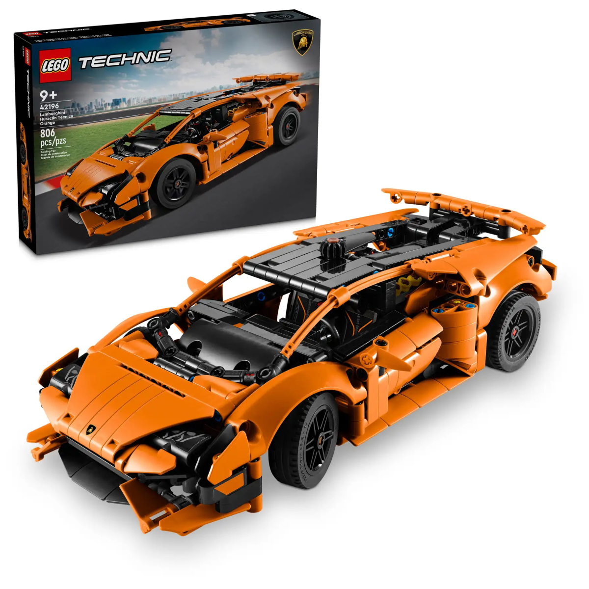 LEGO 42196 科技系列「藍寶堅尼 Huracán Tecnica 橘色款」磚拼模型