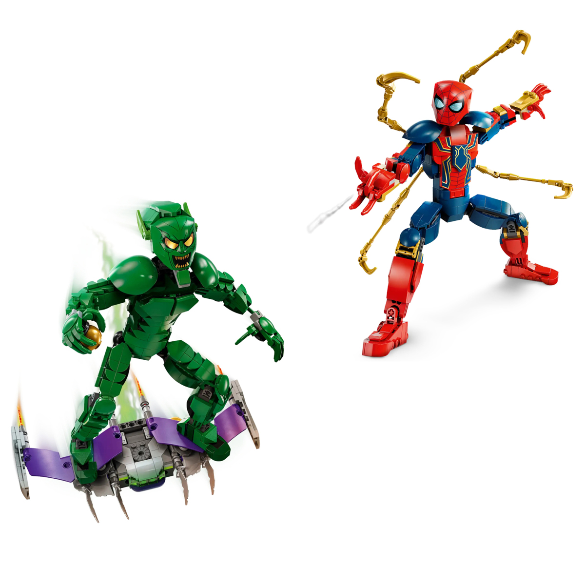 LEGO 76298「鋼鐵蜘蛛」、76284「綠惡魔」兩款磚拼人偶 4 月上市！