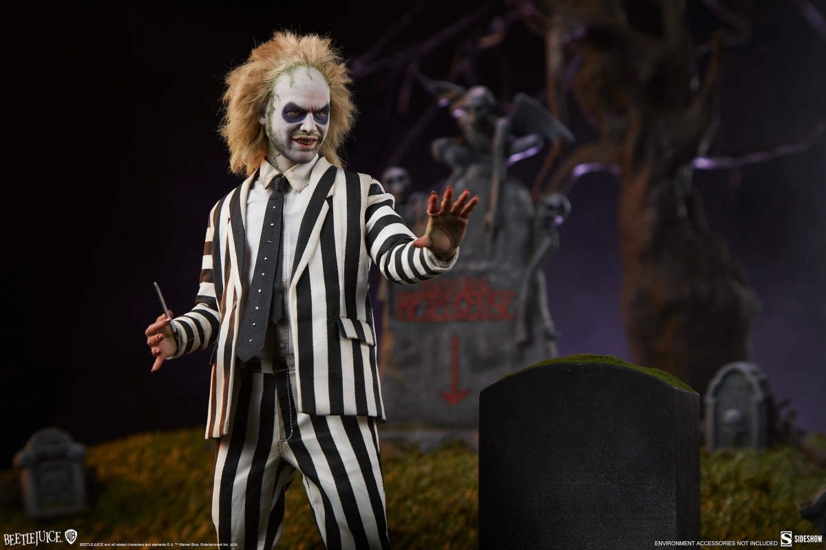 SIDESHOW「陰間大法師」（Beetlejuice）1/6 比例可動人偶 不修邊幅的怪誕氣息高度還原！