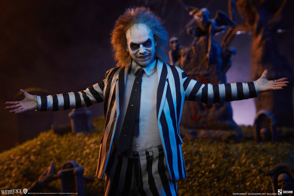 SIDESHOW「陰間大法師」（Beetlejuice）1/6 比例可動人偶 不修邊幅的怪誕氣息高度還原！