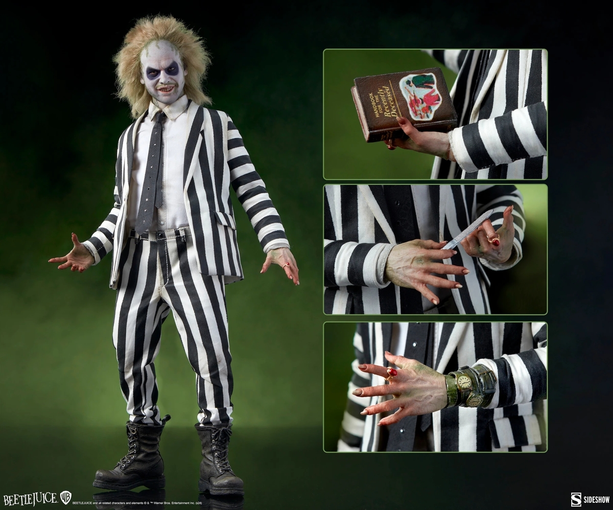 SIDESHOW「陰間大法師」（Beetlejuice）1/6 比例可動人偶 不修邊幅的怪誕氣息高度還原！