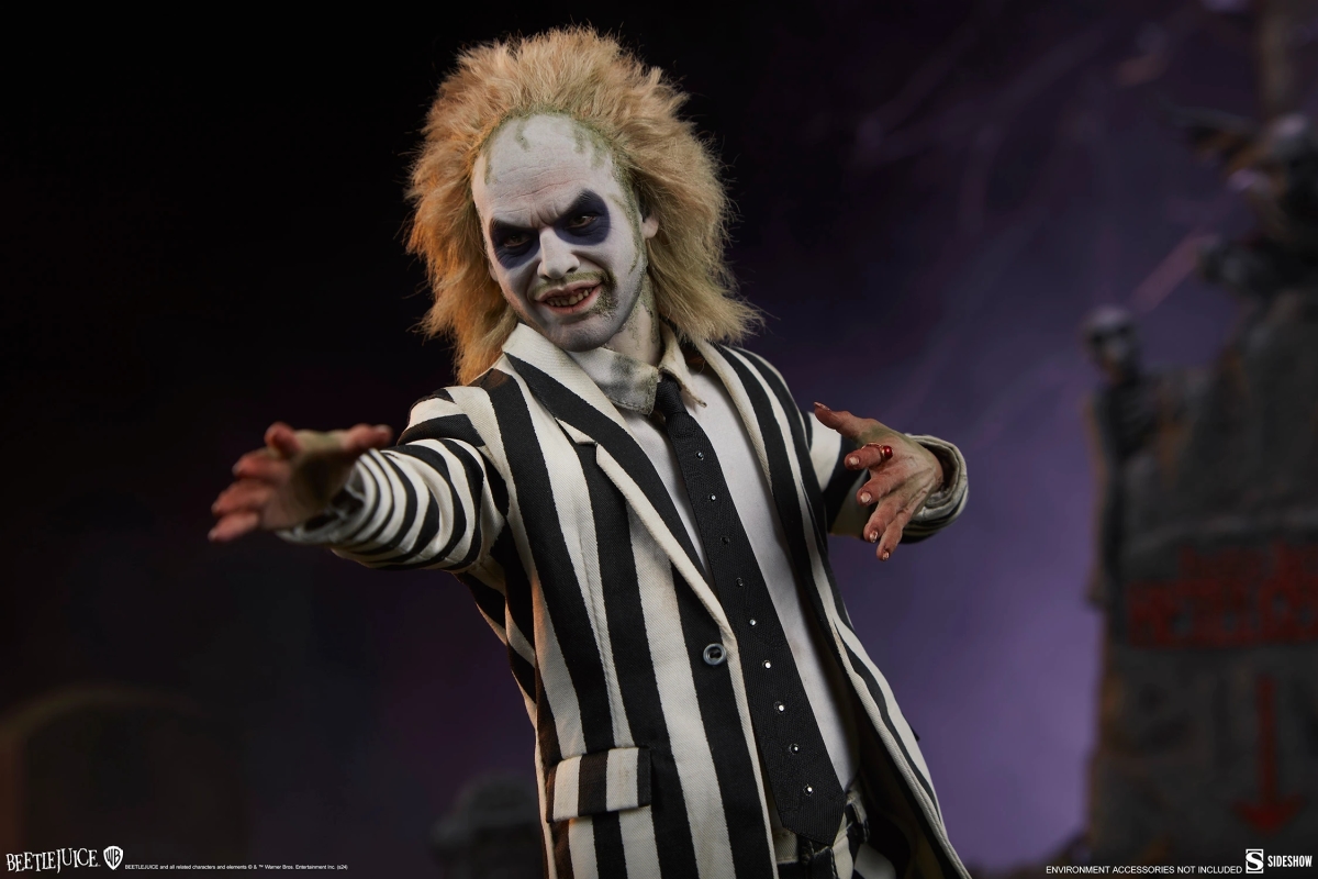 SIDESHOW「陰間大法師」（Beetlejuice）1/6 比例可動人偶 不修邊幅的怪誕氣息高度還原！