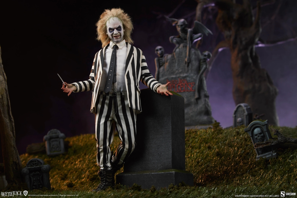 SIDESHOW「陰間大法師」（Beetlejuice）1/6 比例可動人偶 不修邊幅的怪誕氣息高度還原！