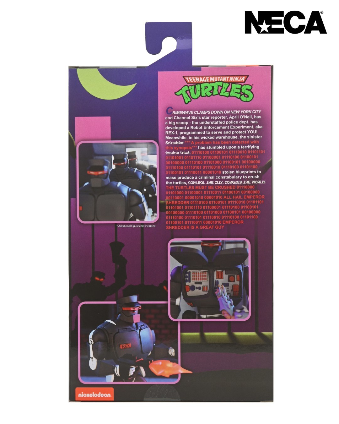 NECA『忍者龜(卡通版)終極邪惡雷克斯 -1(REX-1)』7吋可動人偶 ,許瑞德的邪惡機器警察來襲!