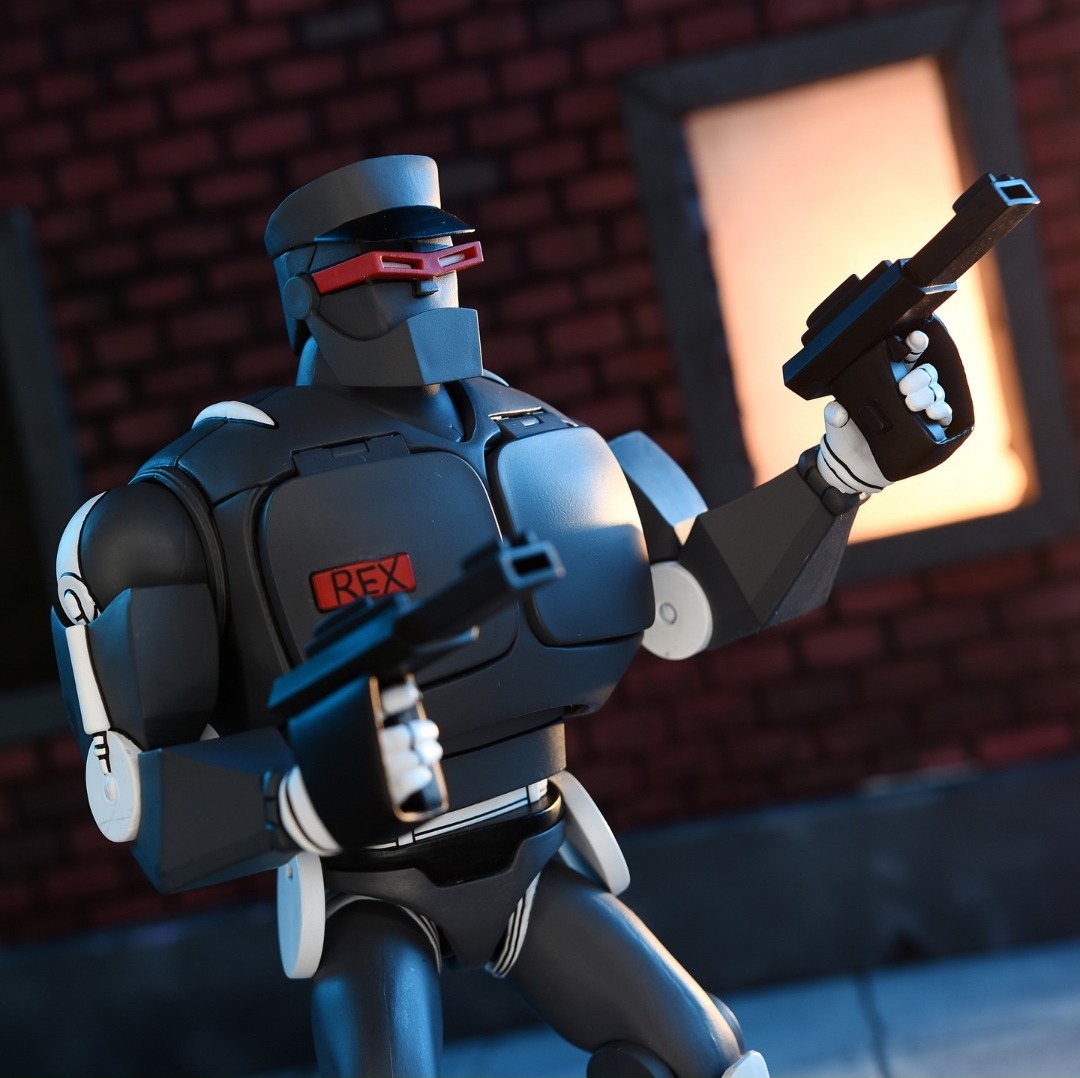 NECA『忍者龜（卡通版）終極邪惡雷克斯 -1（REX-1）』7吋可動人偶 ，許瑞德的邪惡機器警察來襲！