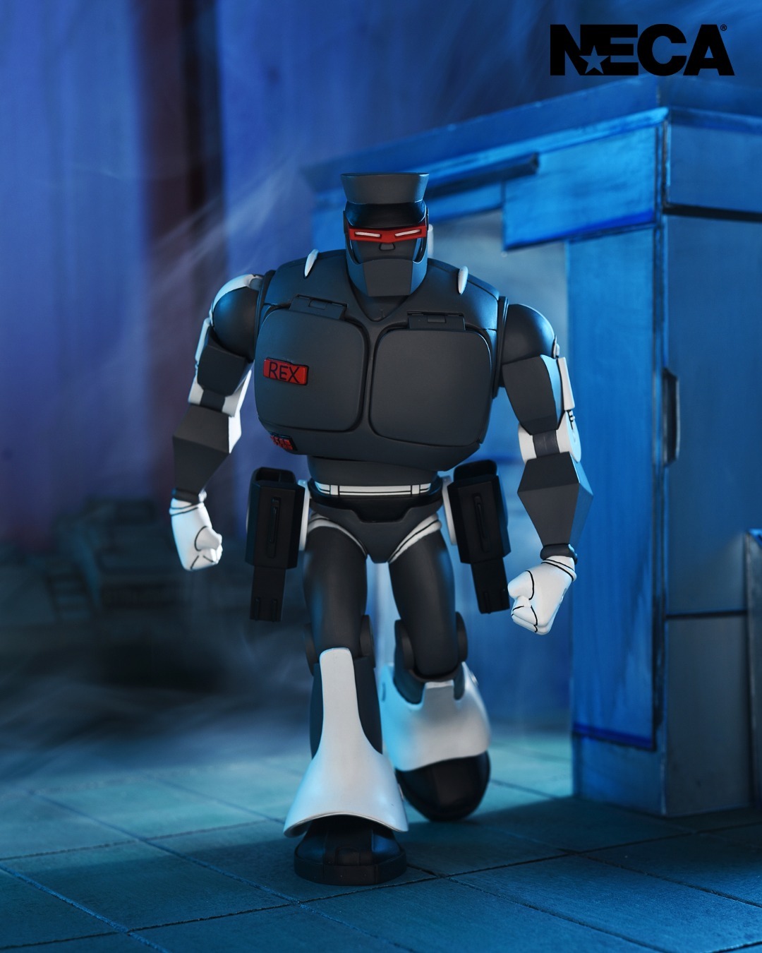 NECA『忍者龜（卡通版）終極邪惡雷克斯 -1（REX-1）』7吋可動人偶 ，許瑞德的邪惡機器警察來襲！