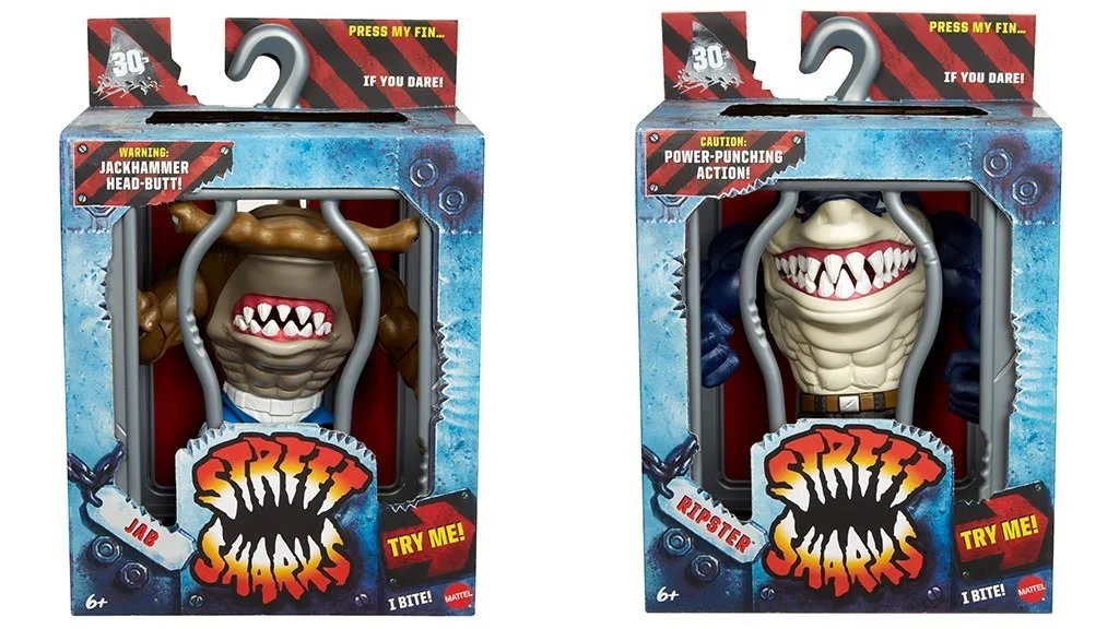 Mattel『鯊魚俠動畫 30 週年紀念系列可動玩具』打擊犯罪的突變鯊魚們強勢回歸!