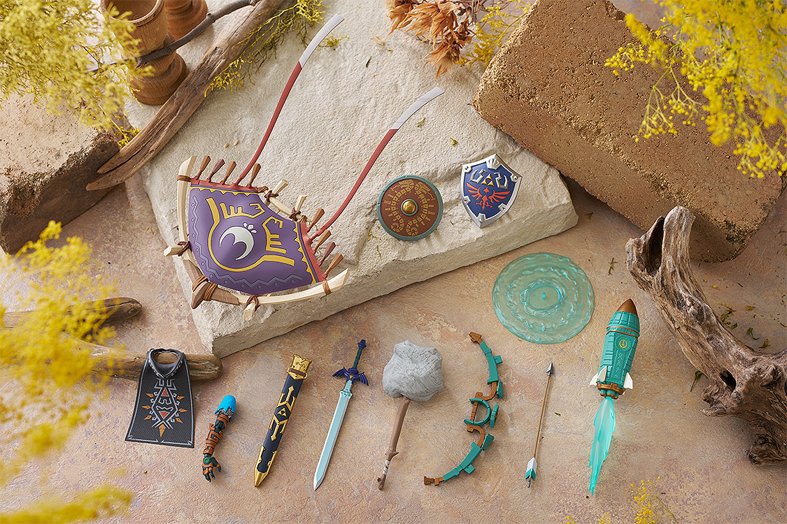 『figma 林克 王國之淚ver. DX版』收錄滑翔傘、火箭盾、通天術特效零件等豐富配件!