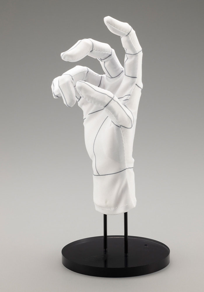 壽屋『ARTIST SUPPORT ITEM 手掌模型專用手套-線框稿 Wireframe-』讓臨摹變得更輕鬆！