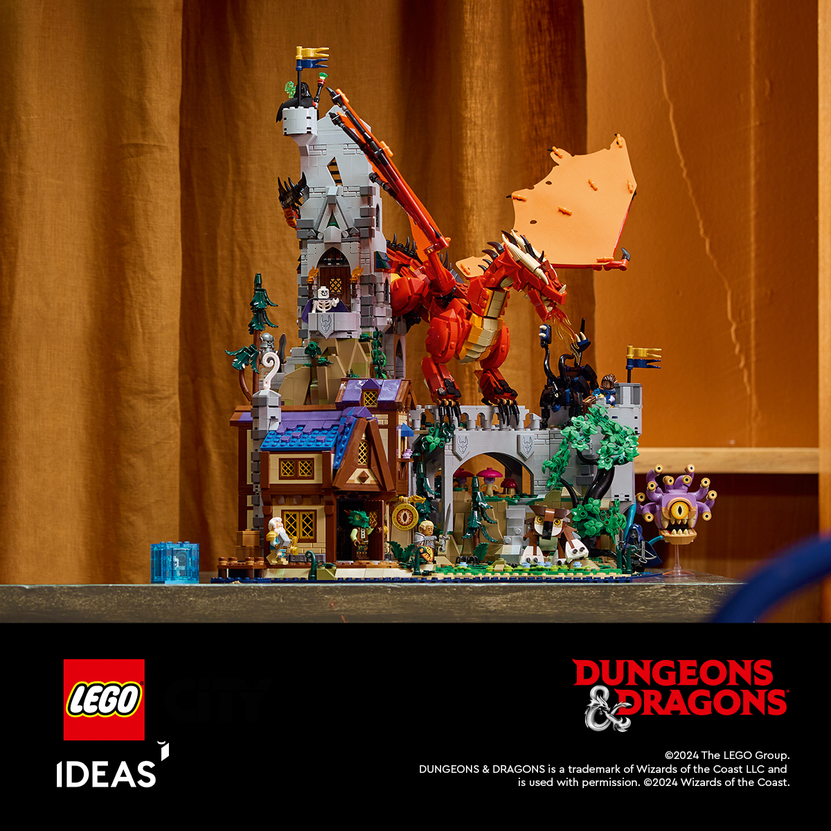 LEGO 21348 Ideas 系列「龍與地下城：紅龍傳奇」（Dungeons &amp; Dragons: Red Dragons Tale）