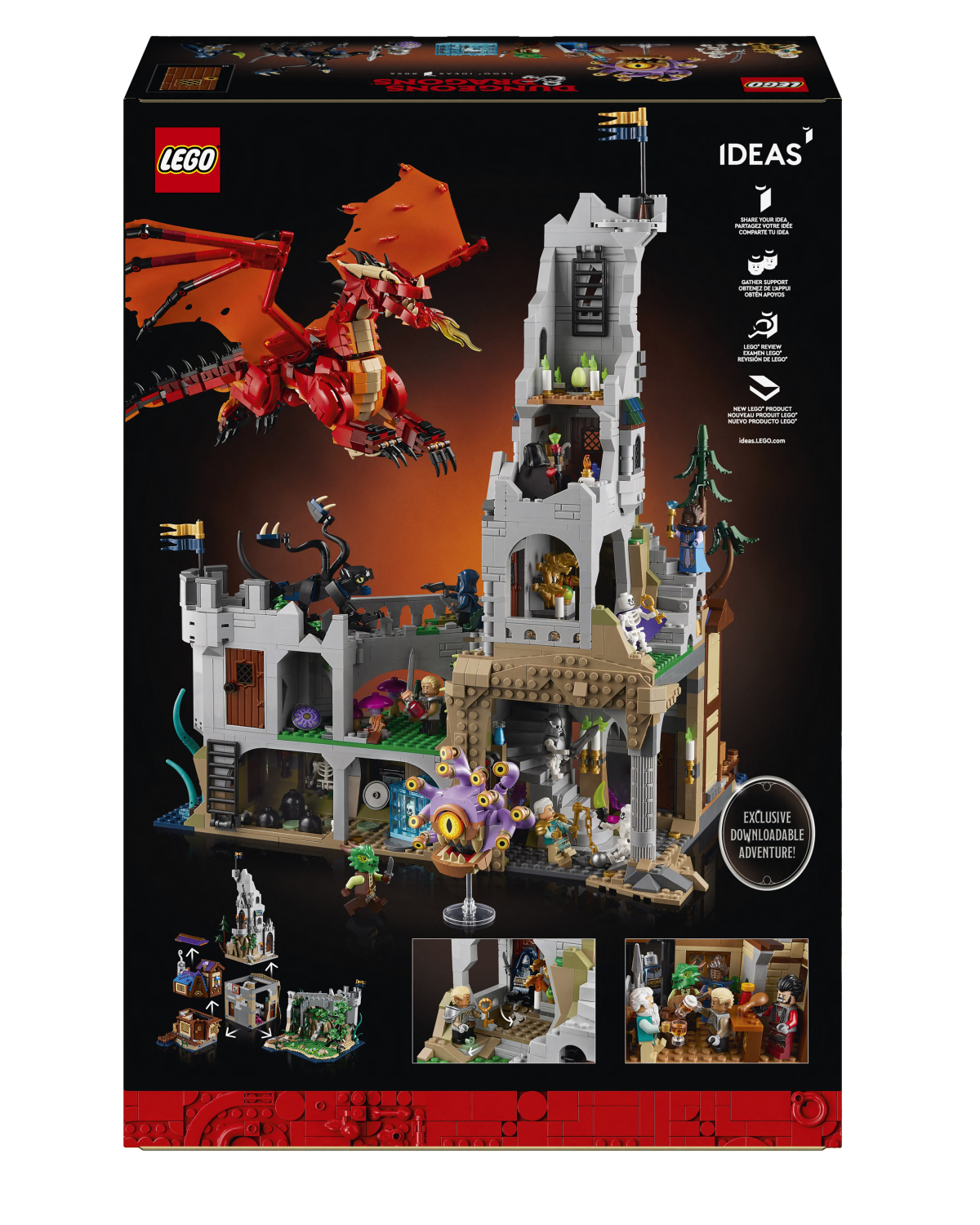 LEGO 21348 Ideas 系列「龍與地下城：紅龍傳奇」（Dungeons &amp; Dragons: Red Dragons Tale）