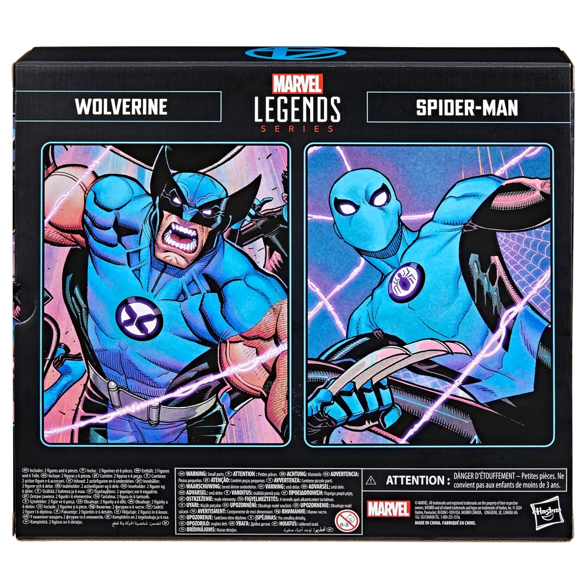 Hasbro 漫威傳奇「金鋼狼&蜘蛛人」(Wolverine and Spider-Man)可動人偶 擔任驚奇四超人一員時的服裝造型再現!