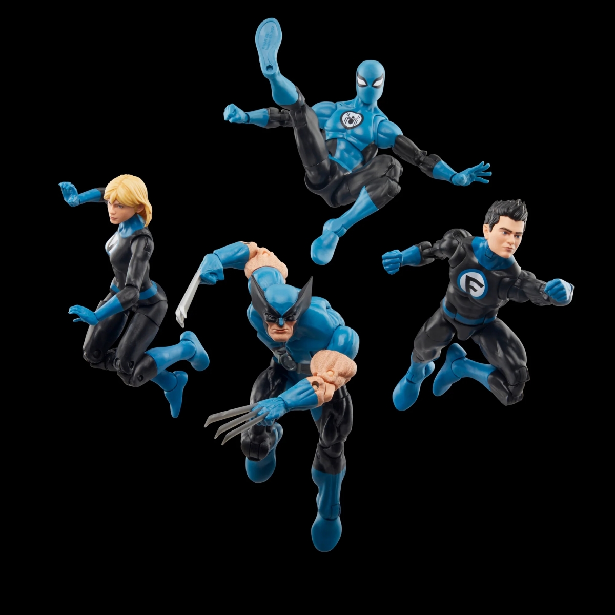 Hasbro 漫威傳奇「金鋼狼&蜘蛛人」(Wolverine and Spider-Man)可動人偶 擔任驚奇四超人一員時的服裝造型再現!
