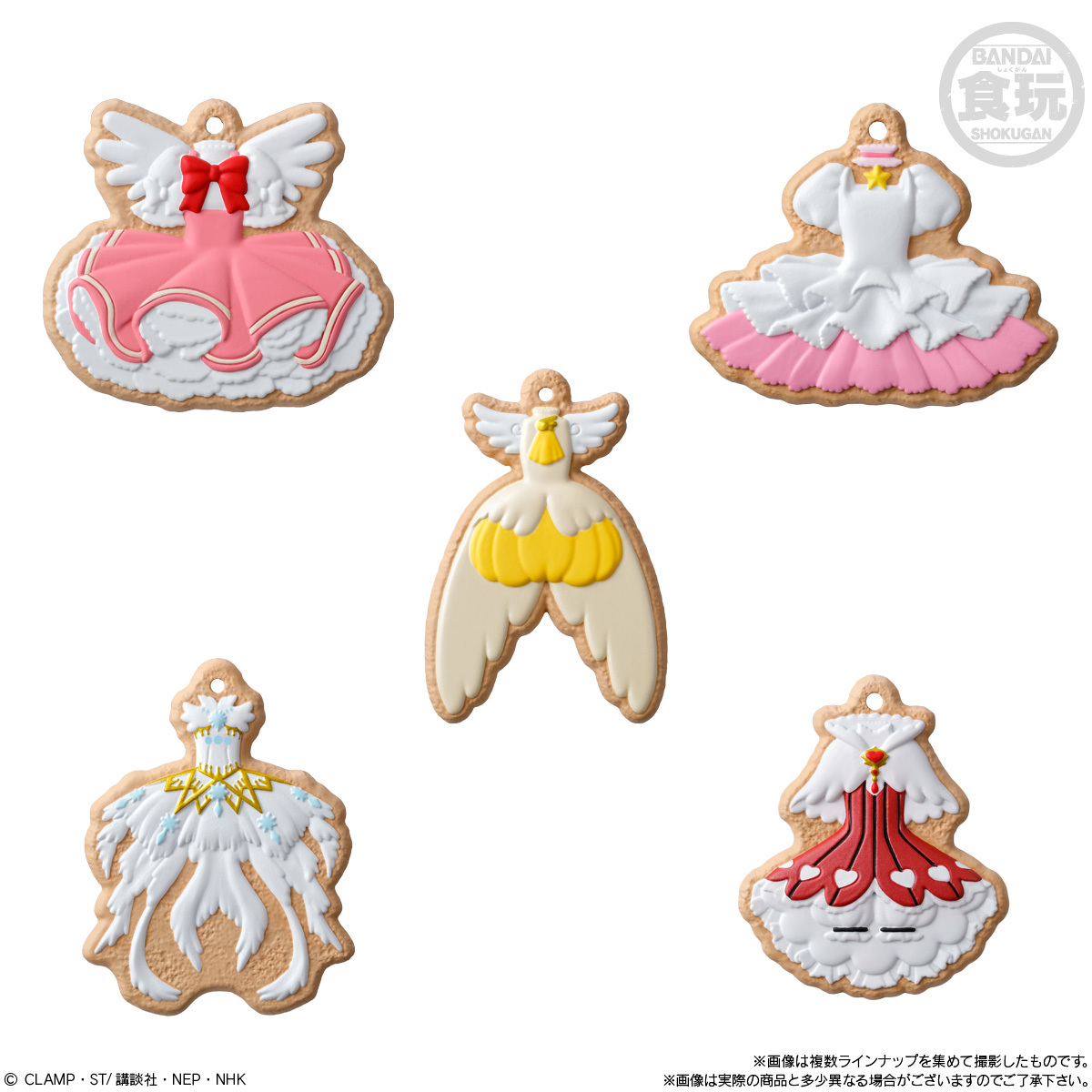 萬代食玩『庫洛魔法使 COOKIE CHARMCOT』逼真仿造糖霜餅乾的設計 繽紛又可愛！