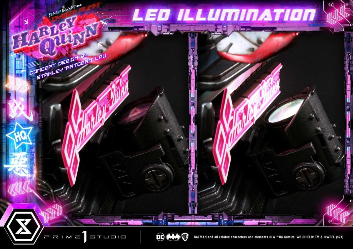 Prime 1 Studio DC「賽博龐克哈莉·奎茵 概念設計 by Stanley Artgerm Lau」1/4 比例全身雕像 普通版/DX特典版