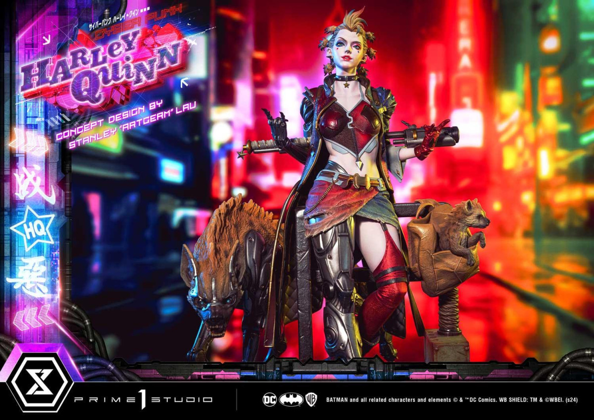 Prime 1 Studio DC「賽博龐克哈莉·奎茵 概念設計 by Stanley Artgerm Lau」1/4 比例全身雕像 普通版/DX特典版