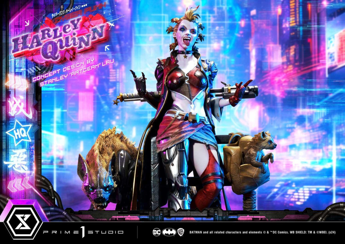 Prime 1 Studio DC「賽博龐克哈莉·奎茵 概念設計 by Stanley Artgerm Lau」1/4 比例全身雕像 普通版/DX特典版