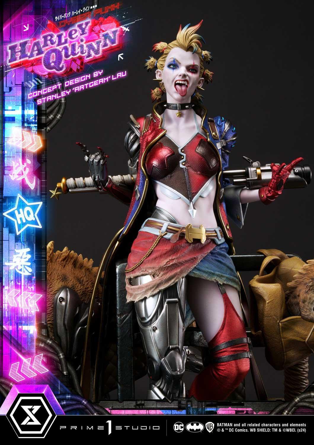 Prime 1 Studio DC「賽博龐克哈莉·奎茵 概念設計 by Stanley Artgerm Lau」1/4 比例全身雕像 普通版/DX特典版