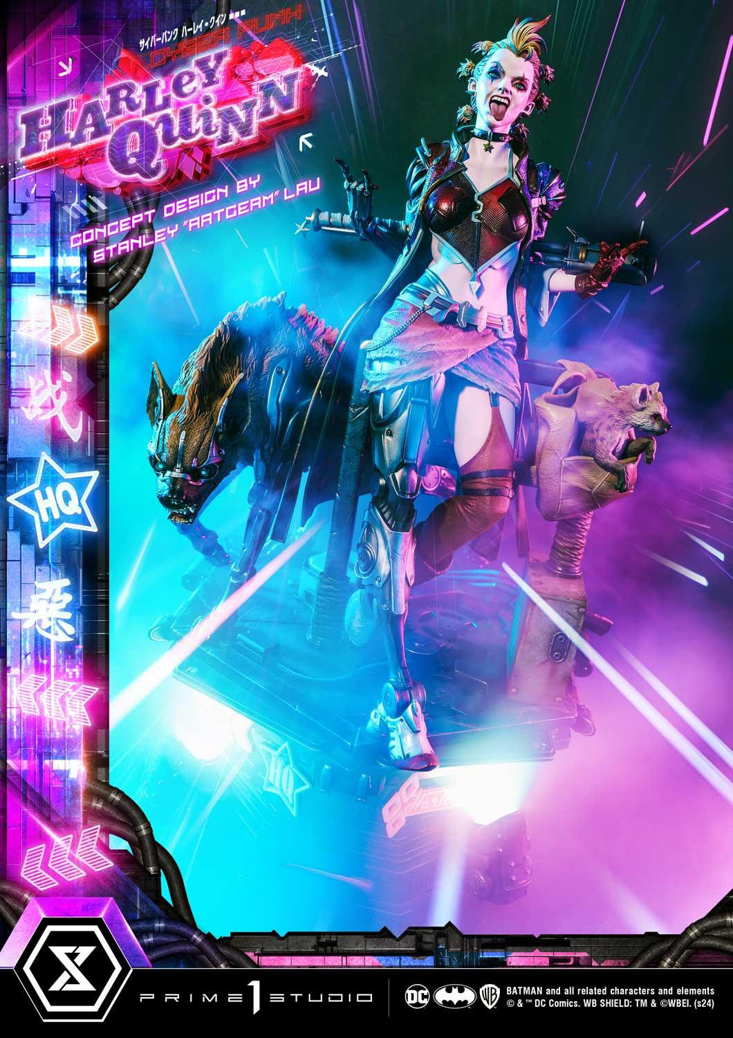 Prime 1 Studio DC「賽博龐克哈莉·奎茵 概念設計 by Stanley Artgerm Lau」1/4 比例全身雕像 普通版/DX特典版