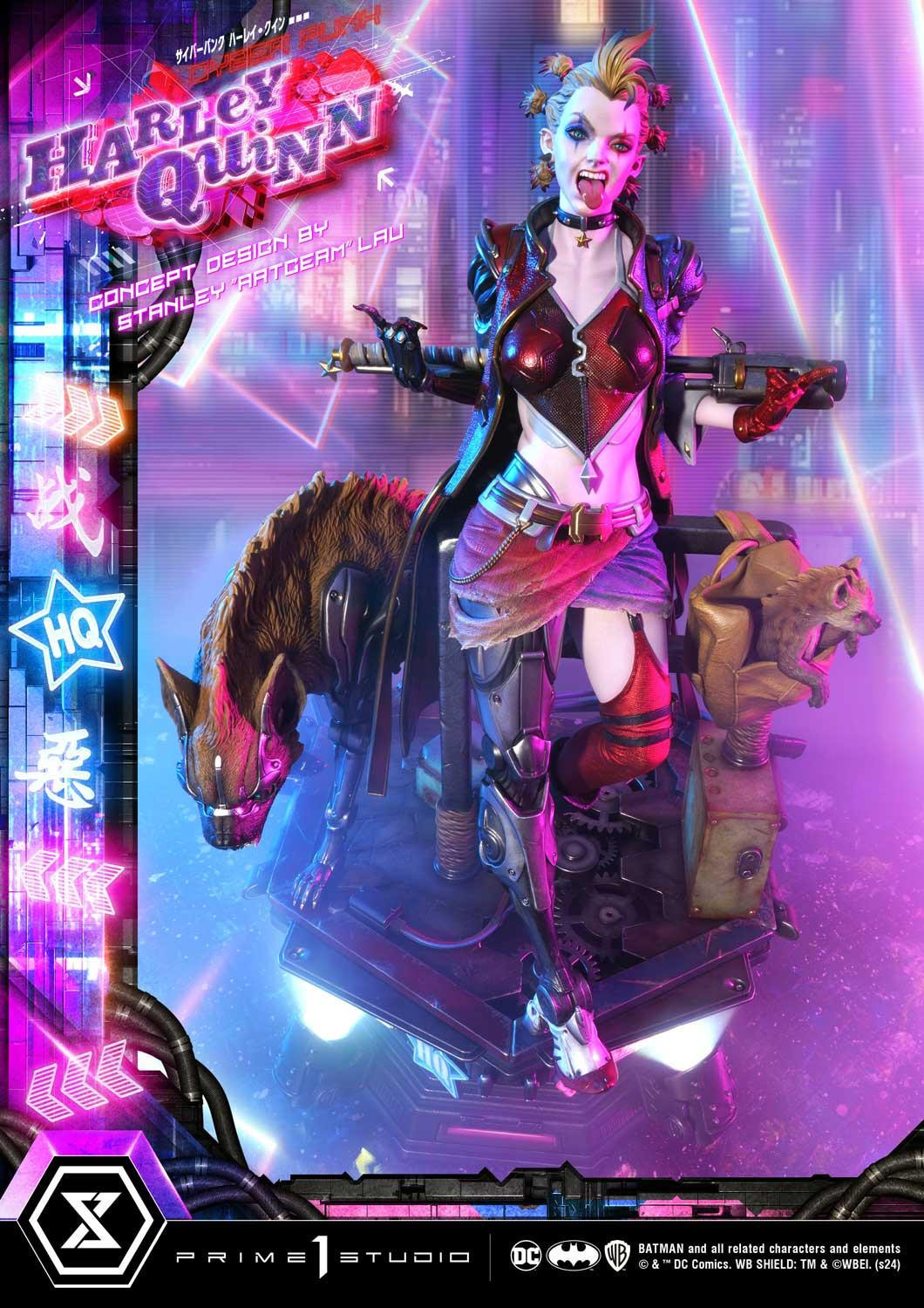 Prime 1 Studio DC「賽博龐克哈莉·奎茵 概念設計 by Stanley Artgerm Lau」1/4 比例全身雕像 普通版/DX特典版
