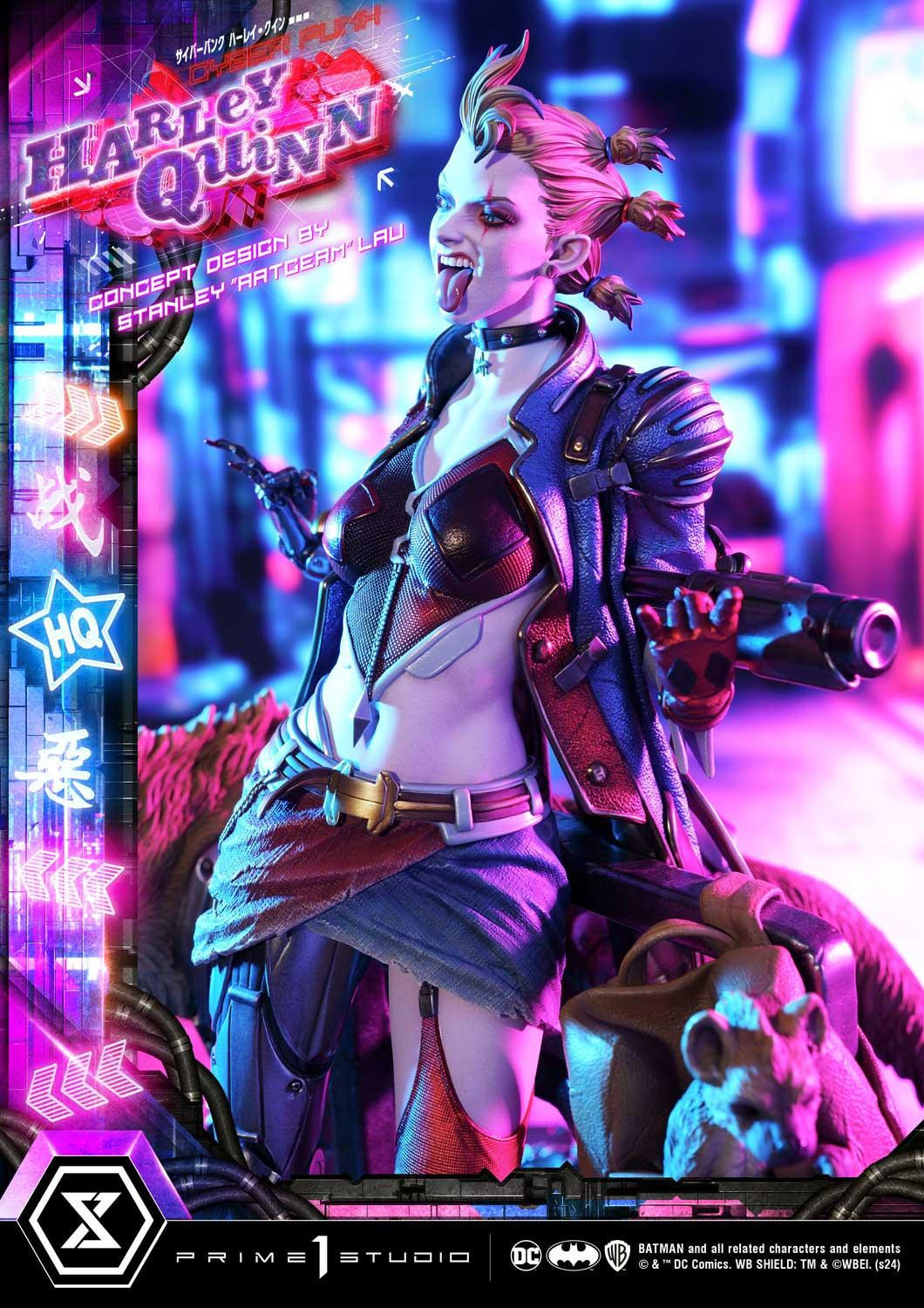 Prime 1 Studio DC「賽博龐克哈莉·奎茵 概念設計 by Stanley Artgerm Lau」1/4 比例全身雕像 普通版/DX特典版