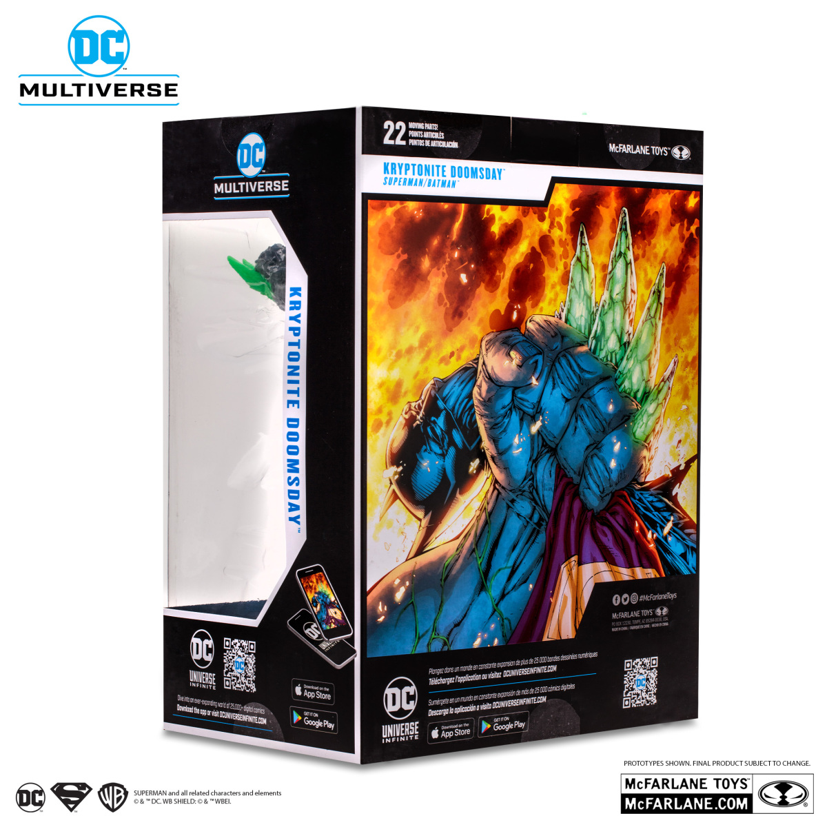 麥法蘭 DC Multiverse『《超人／蝙蝠俠》 氪星石毀滅日』可動人偶，長滿氪星石的超人剋星襲來！