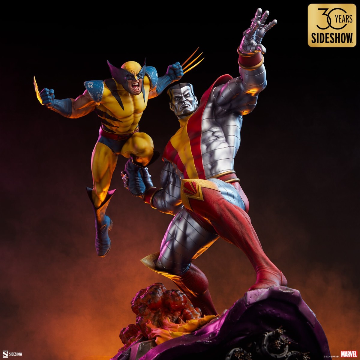 SIDESHOW COLLECTIBLES 『快球專車:鋼人與金鋼狼』收藏雕像,精緻雕刻再現經典合體招式!