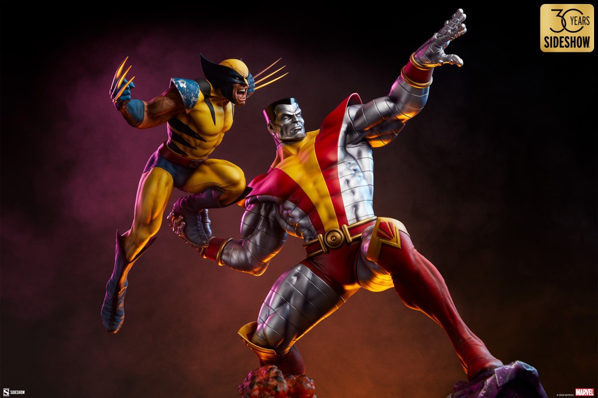 SIDESHOW COLLECTIBLES 『快球專車:鋼人與金鋼狼』收藏雕像,精緻雕刻再現經典合體招式!