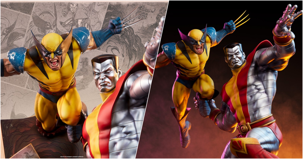 SIDESHOW COLLECTIBLES 『快球專車:鋼人與金鋼狼』收藏雕像,精緻雕刻再現經典合體招式!