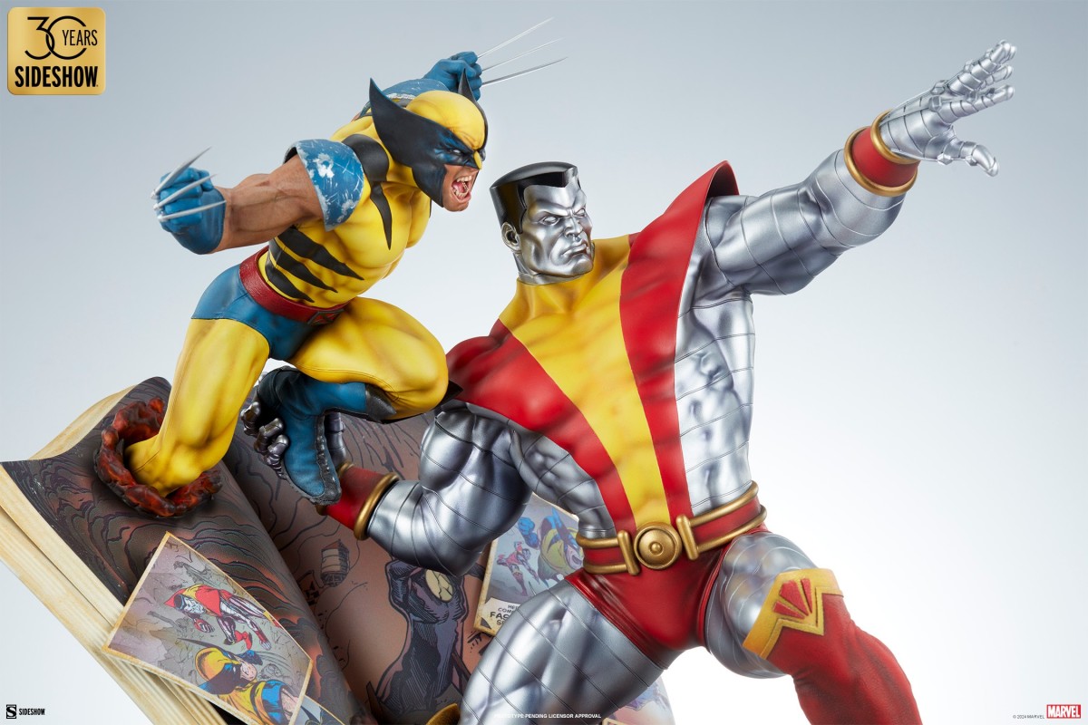 SIDESHOW COLLECTIBLES 『快球專車:鋼人與金鋼狼』收藏雕像,精緻雕刻再現經典合體招式!