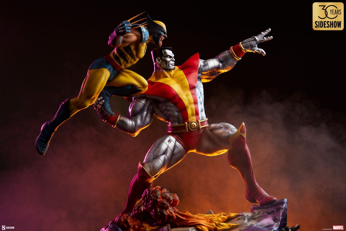 SIDESHOW COLLECTIBLES 『快球專車:鋼人與金鋼狼』收藏雕像,精緻雕刻再現經典合體招式!