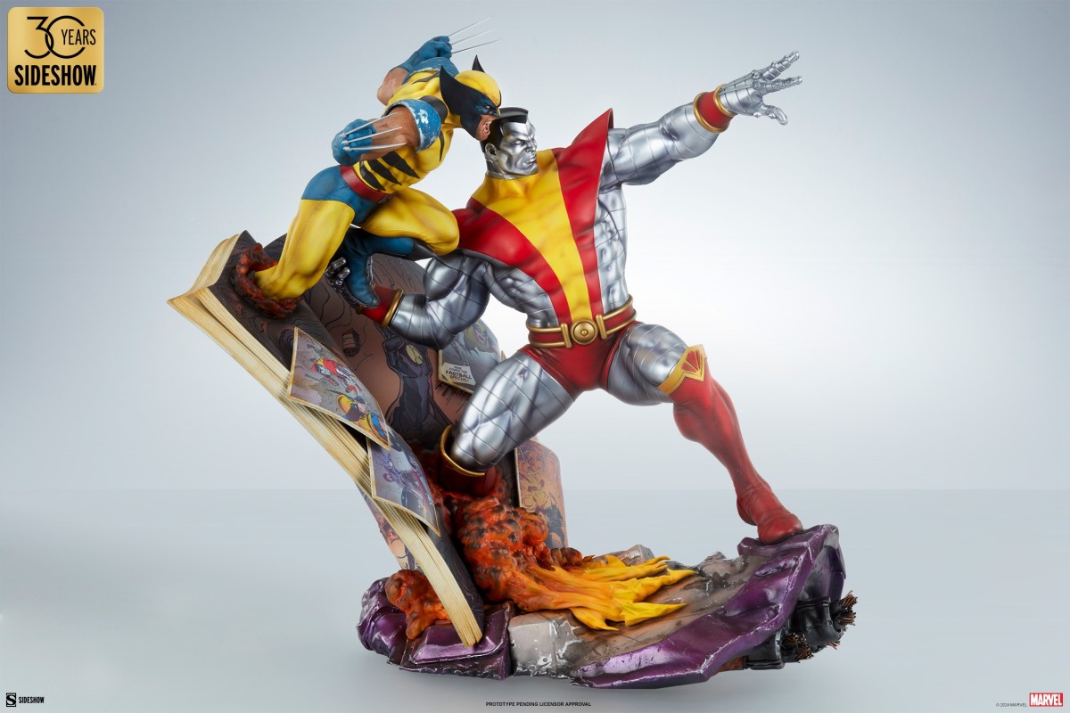 SIDESHOW COLLECTIBLES 『快球專車:鋼人與金鋼狼』收藏雕像,精緻雕刻再現經典合體招式!
