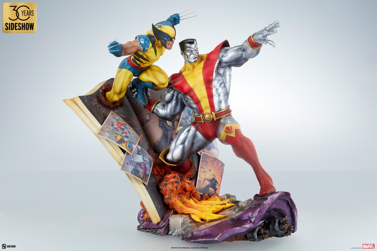 SIDESHOW COLLECTIBLES 『快球專車:鋼人與金鋼狼』收藏雕像,精緻雕刻再現經典合體招式!