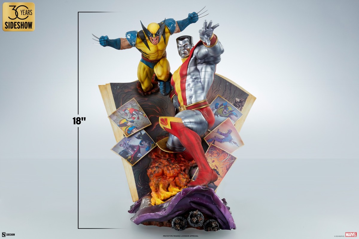 SIDESHOW COLLECTIBLES 『快球專車:鋼人與金鋼狼』收藏雕像,精緻雕刻再現經典合體招式!