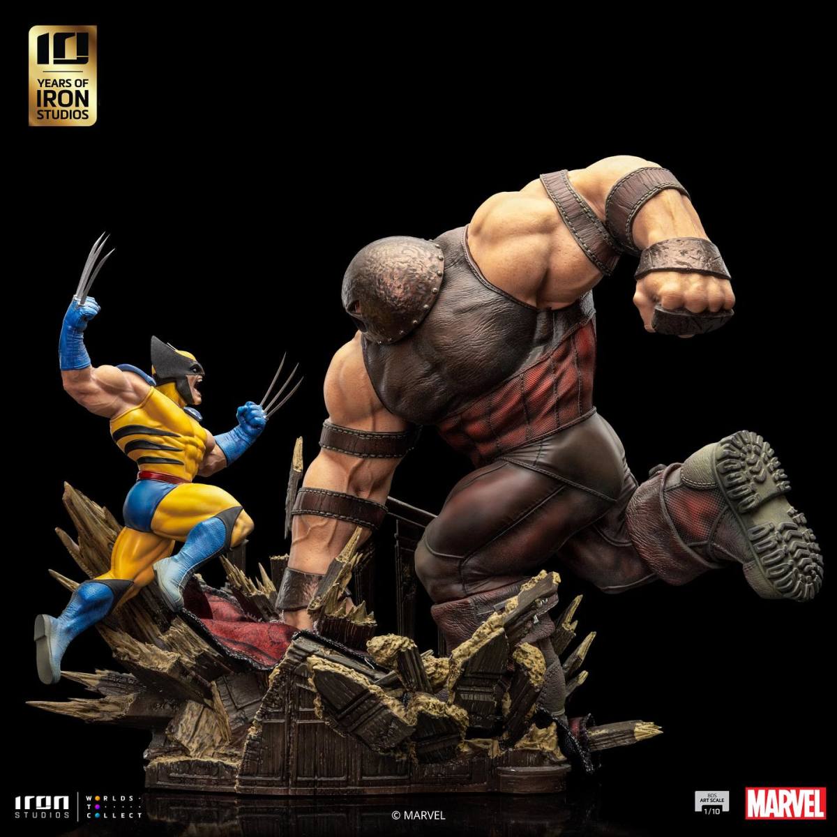 Iron Studios MARVEL「金鋼狼大戰紅坦克」1/10 比例場景雕像 魄力的雙雄激鬥場面再現！